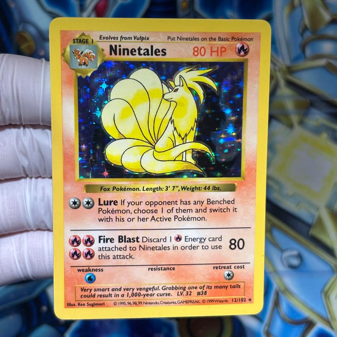 【美品】キュウコン　英語版シャドーレス初期旧裏ポケモンカード　1999