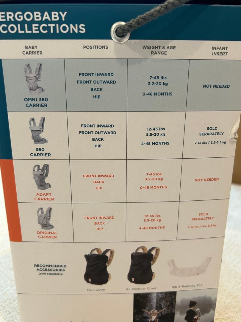 fuku様　ergobaby OMNI360 ベビーキャリア グレー