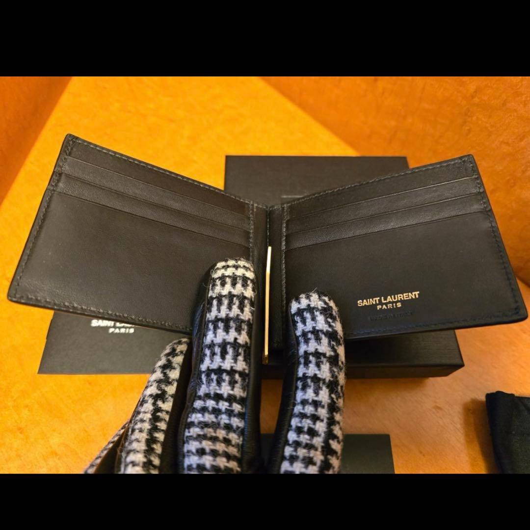 SAINT LAURENT クロコダイル マネークリップ