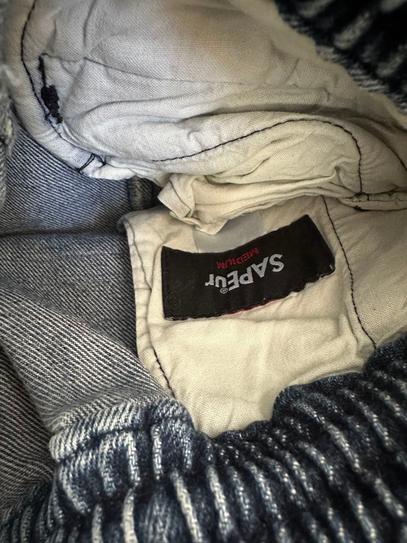 【キッズ用】SAPEur サプール　ヴィンテージデニムトラックパンツ