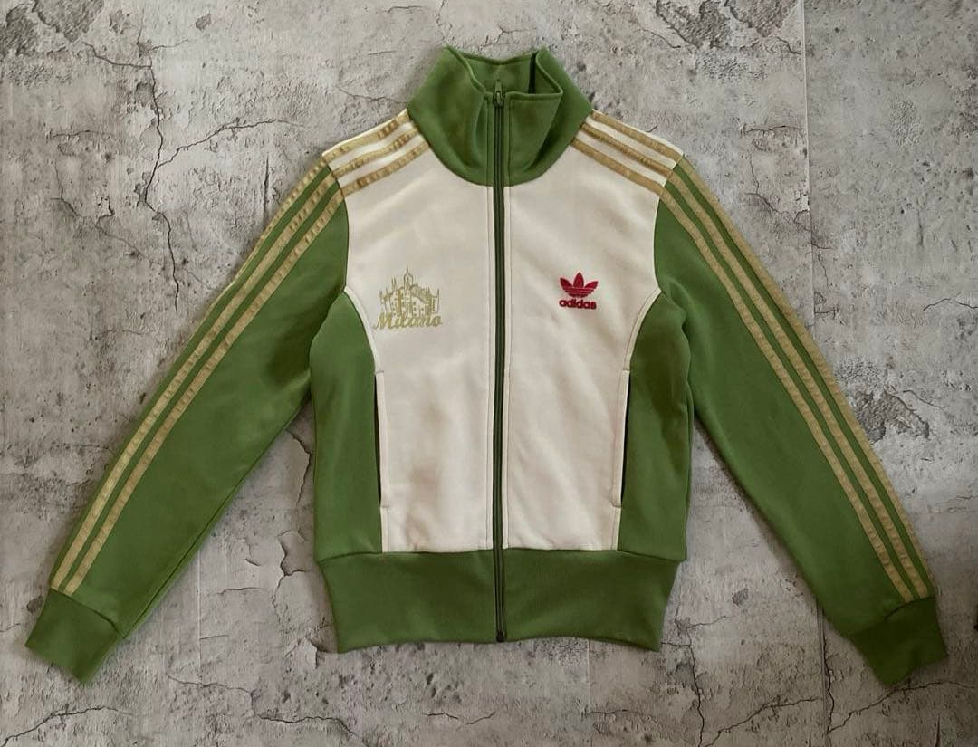 希少美品アディダス×ミラノ 都市シリーズ トラックジャケット 刺繍ロゴ