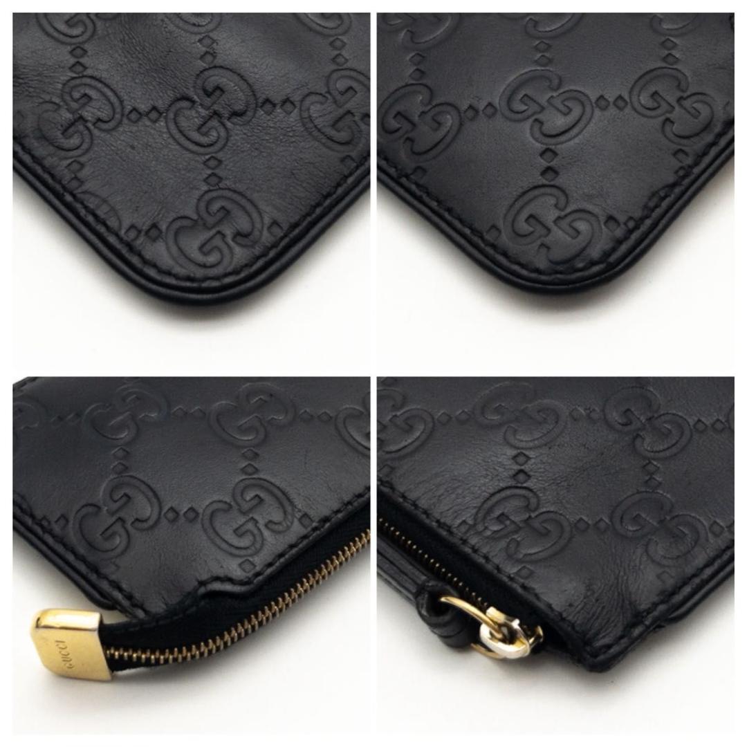 【極美品】GUCCI ケース　グッチシマ　小銭入れ　黒
