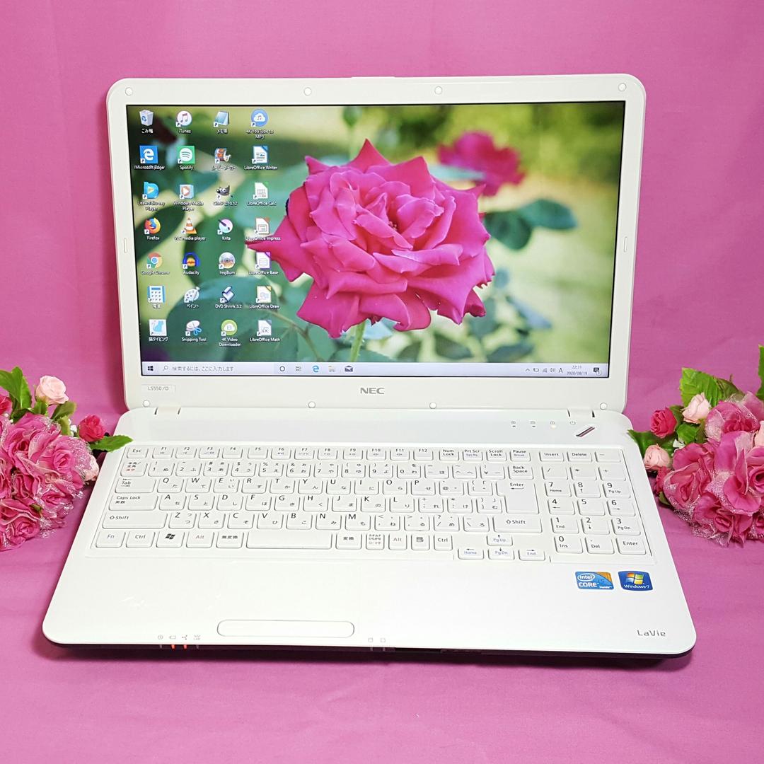 Win10搭載✿Core-i5✿ホワイトLaVie✿メモリ4G✿ＨＤＭＩ&テンキ