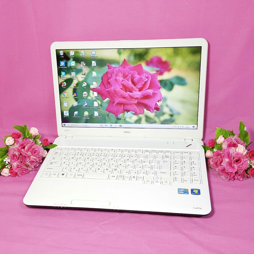 Win10搭載✿Core-i5✿ホワイトLaVie✿メモリ4G✿ＨＤＭＩ&テンキ