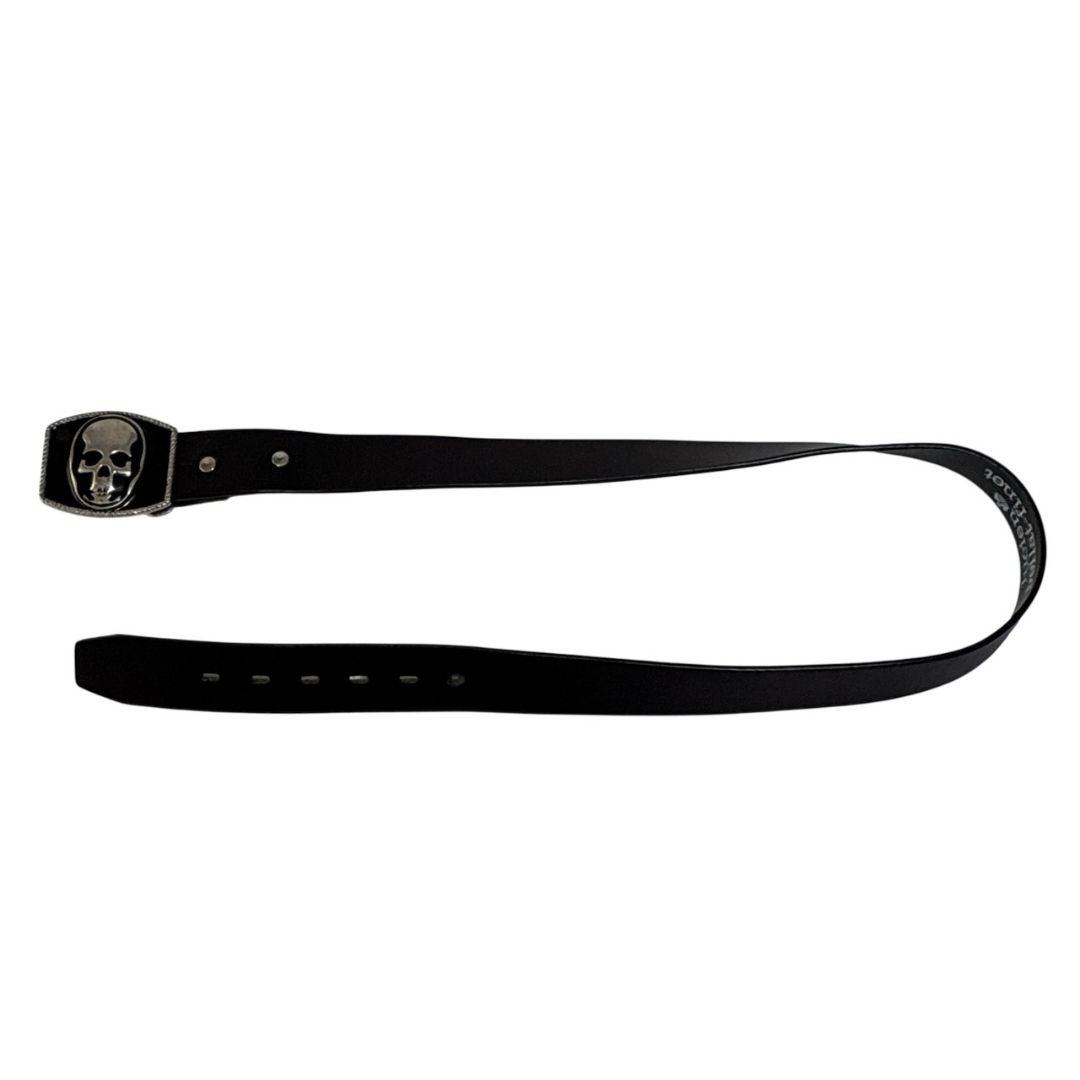 ルシアン・ペラフィネ ベルト スカル ドクロ 本革 イタリア製 ビッグバックル