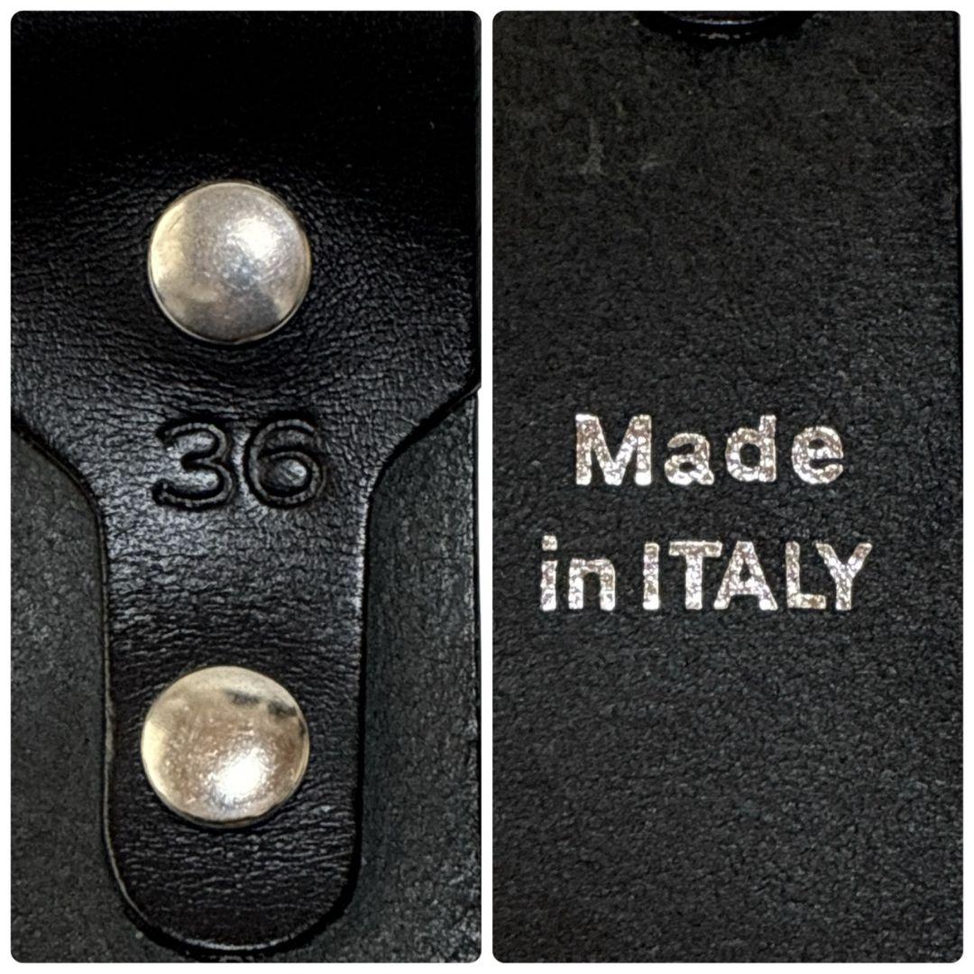 ルシアン・ペラフィネ ベルト スカル ドクロ 本革 イタリア製 ビッグバックル