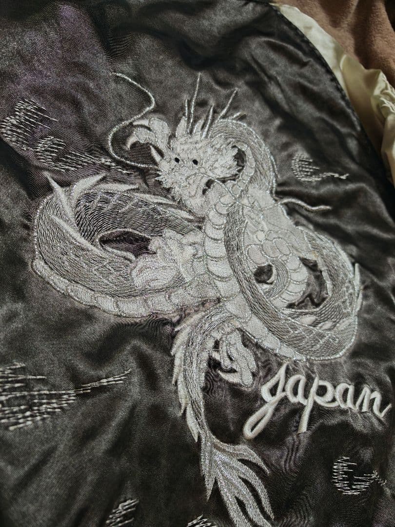 JUNGLE STORM シルバー龍日本限定 スカジャン vintage サテン