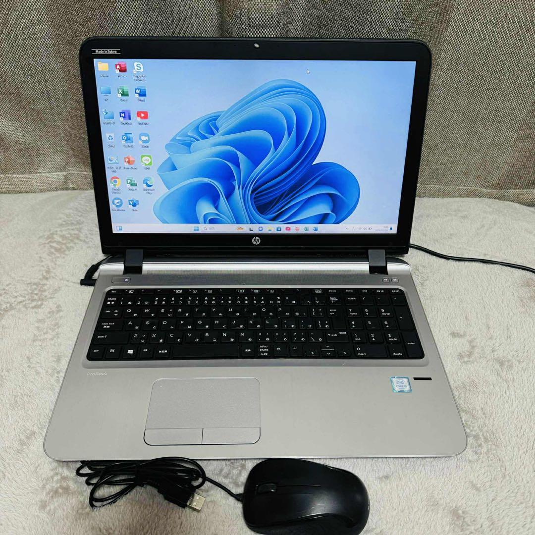 S232 HPノートパソコン i5メモリ8G高速 Windows11オフィス付き