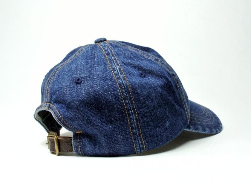 新品【ポロ カントリー】90年代復刻・刺繍デニムベースボールキャップ・本藍染め