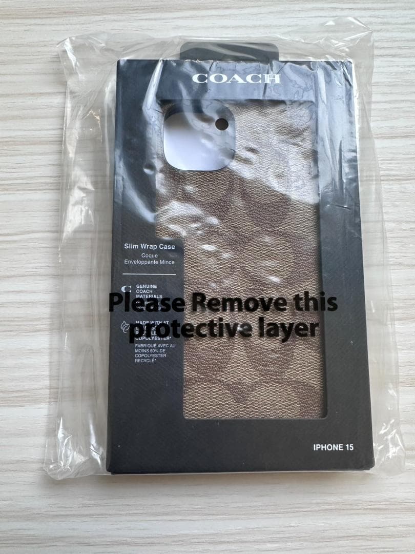 新品 コーチ COACH IPHONE 15 ケース・シグネチャー キャンバス
