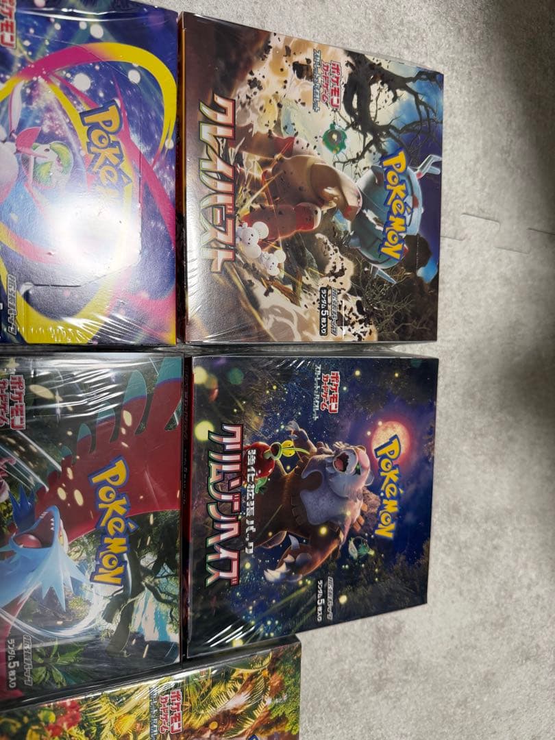 と*ん様 ポケモンカードBOXシュリンク付き　5箱　引退品