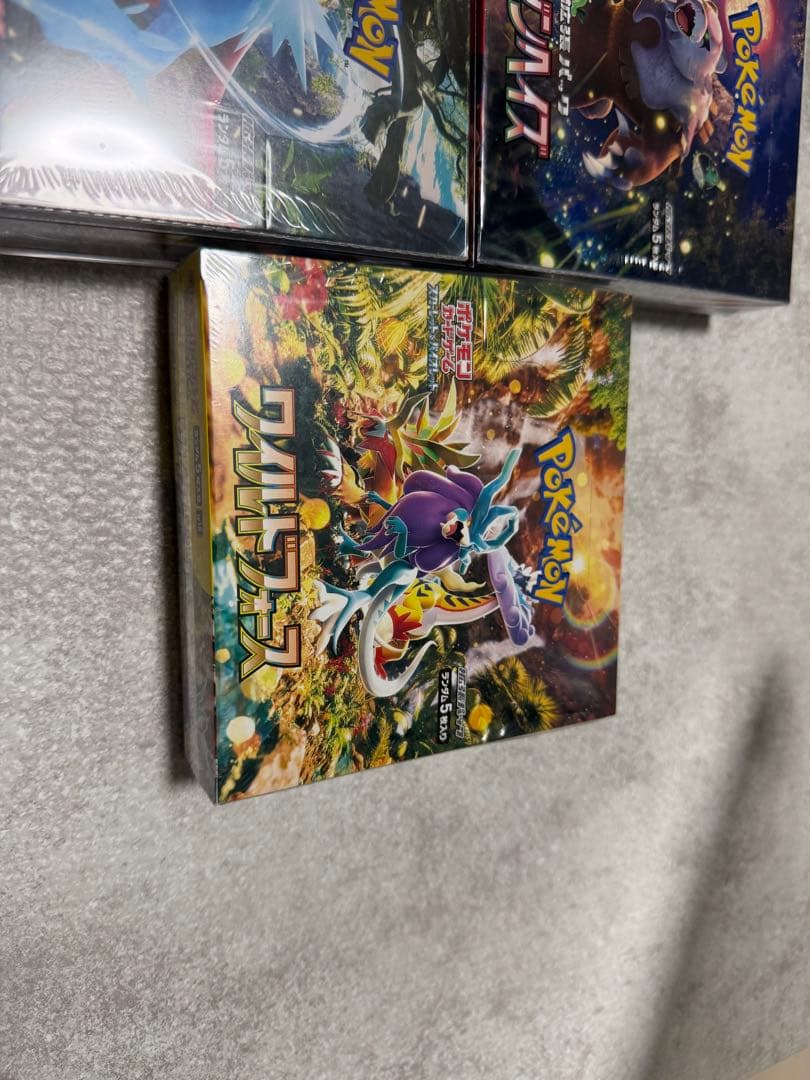 と*ん様 ポケモンカードBOXシュリンク付き　5箱　引退品