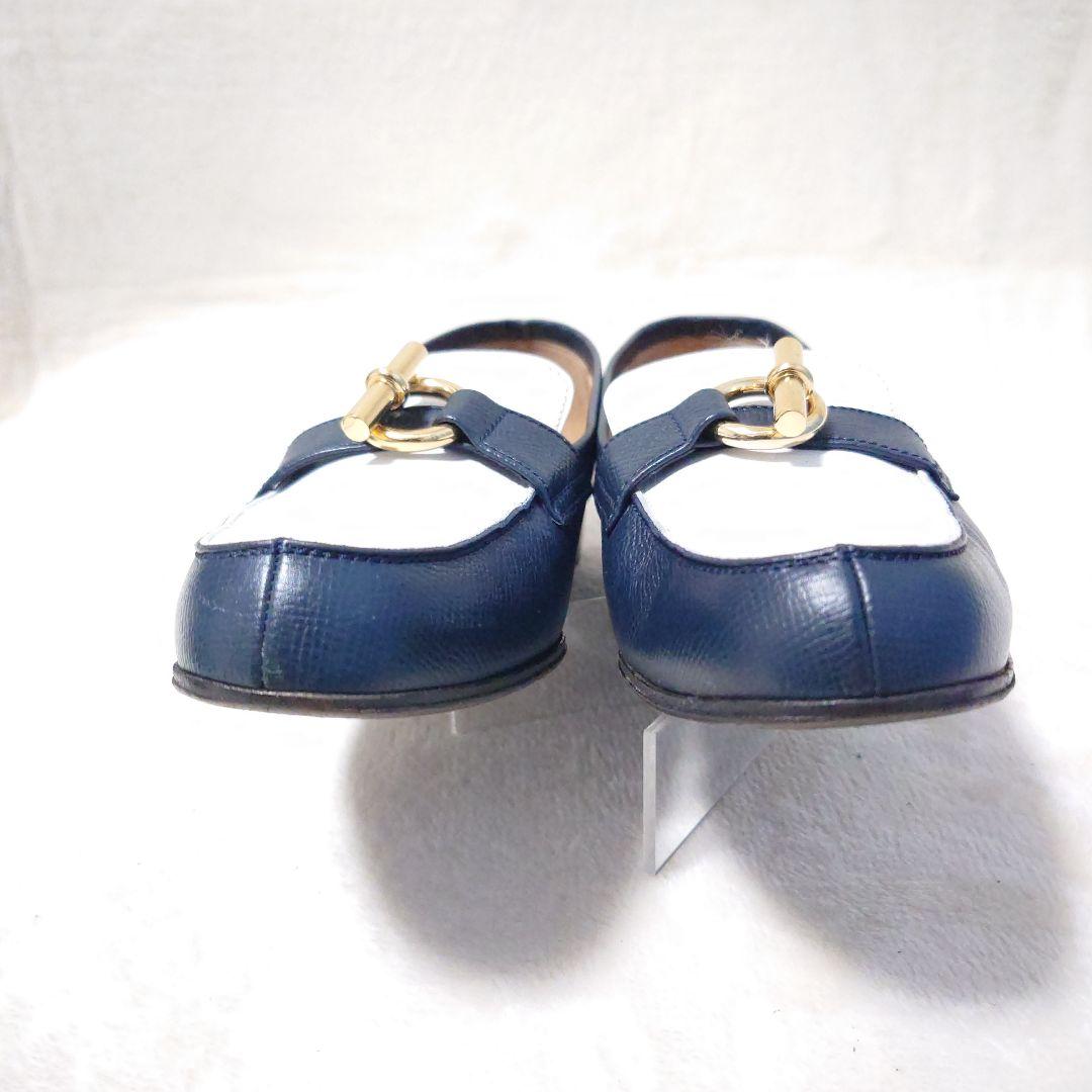 【美品】エルメス モカシン グレナン ローファー バイカラー シェーヌダンクル