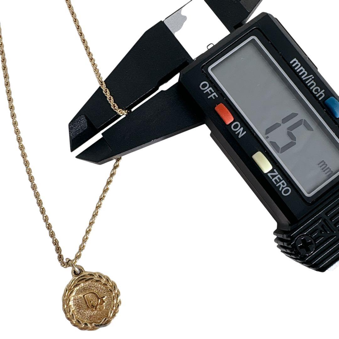 クリスチャン ディオール ヴィンテージ サークル 月桂樹 ゴールド ネックレス