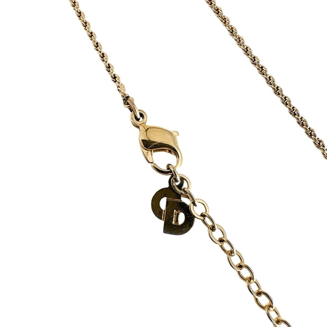 クリスチャン ディオール ヴィンテージ サークル 月桂樹 ゴールド ネックレス