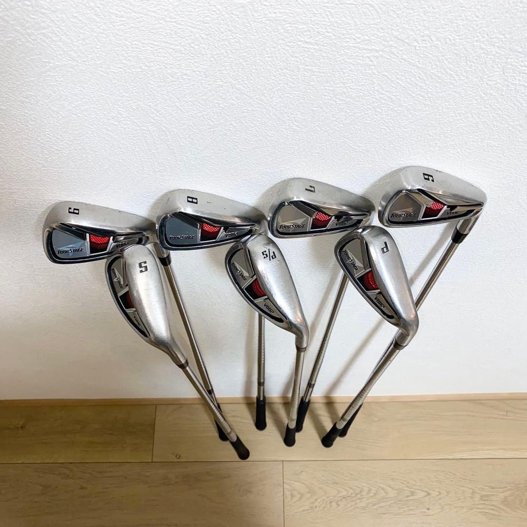 お得☆TOURSTAGEゴルフクラブ フルセット☆メンズ初心者キャディバッグ付S