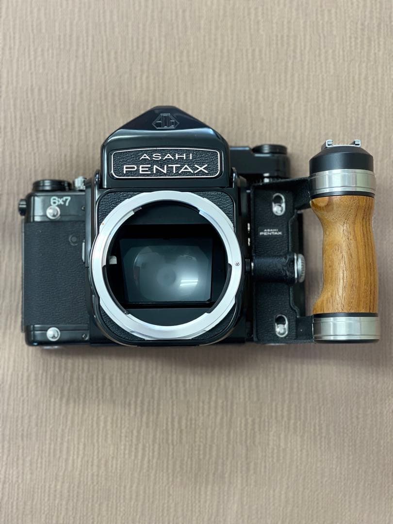 新同品！PENTAX 6x7 中判カメラ+TTL・木製グリップ