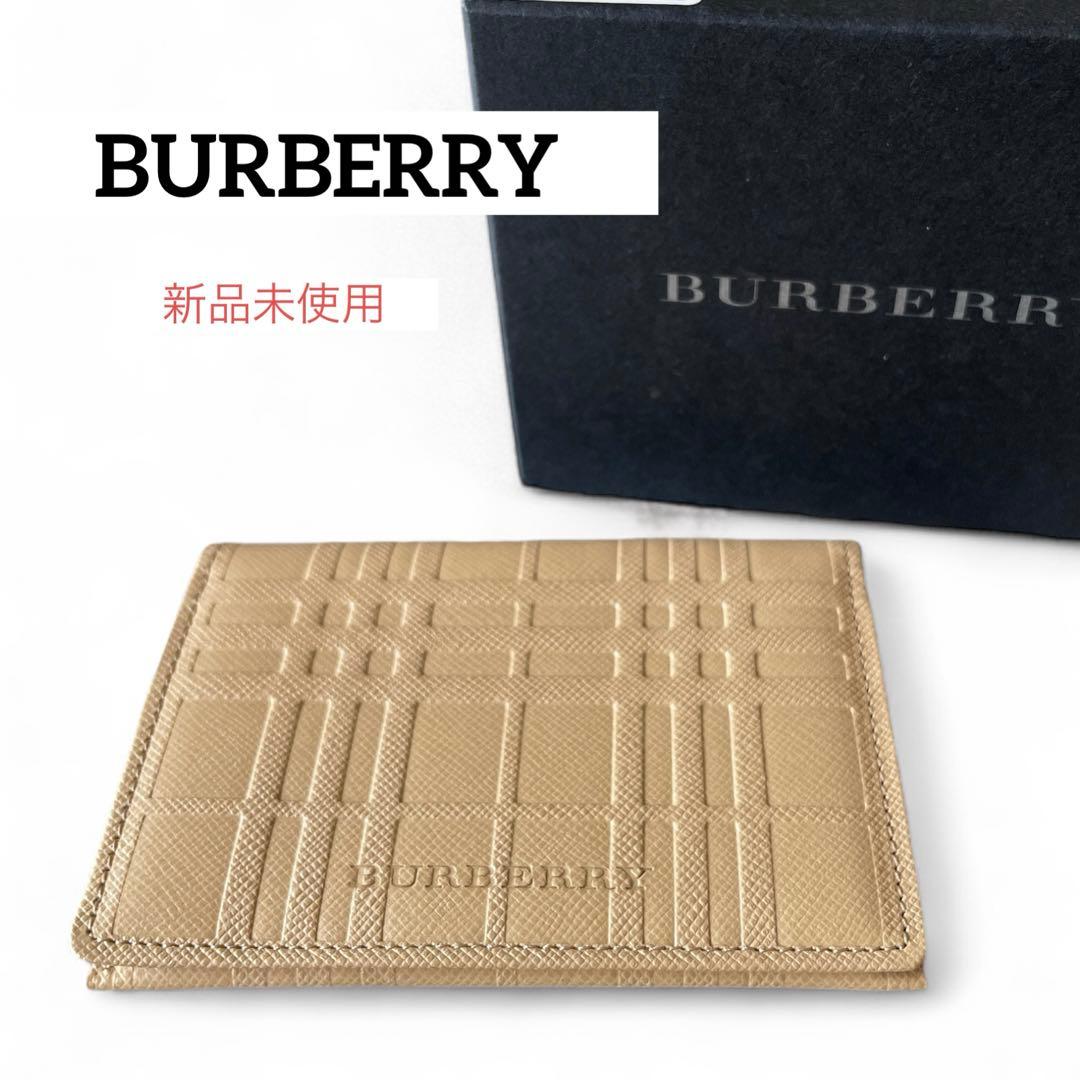 新品　BURBERRY バーバリー レザー カードケース パスケース 名刺入れ