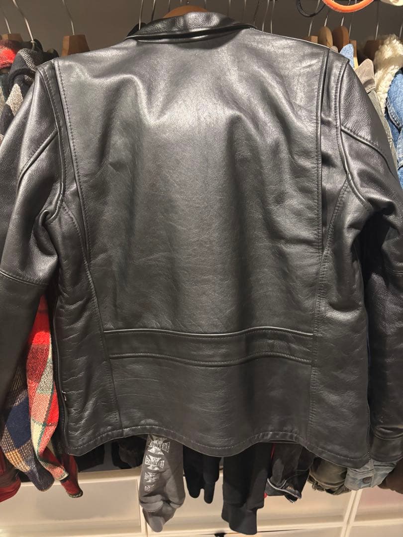 【美品】schott✖️stussy シングルライダースジャケット L