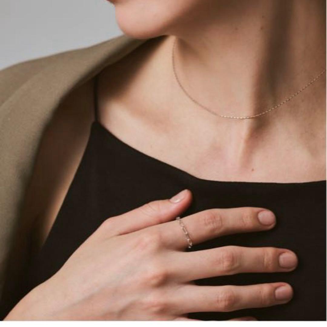 アガット シルバーチェーンリング