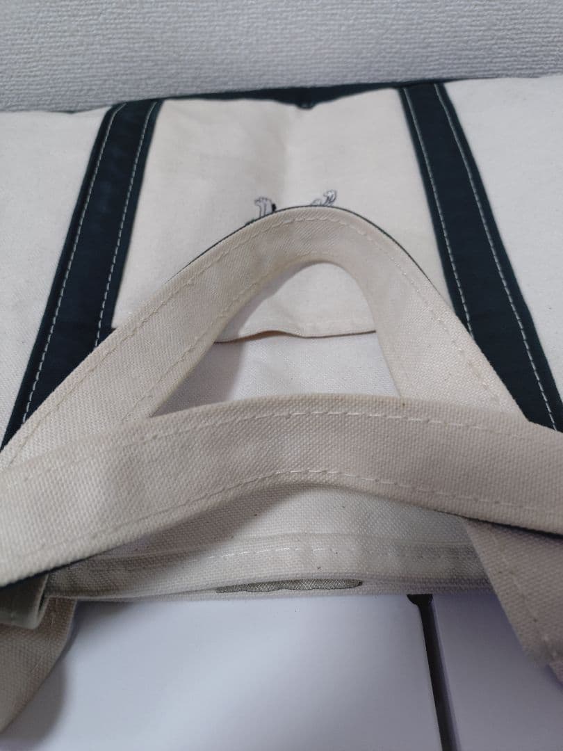 LLBean　ボート&トート　希少　ヴィンテージ　ホワイト×ダークグリーン