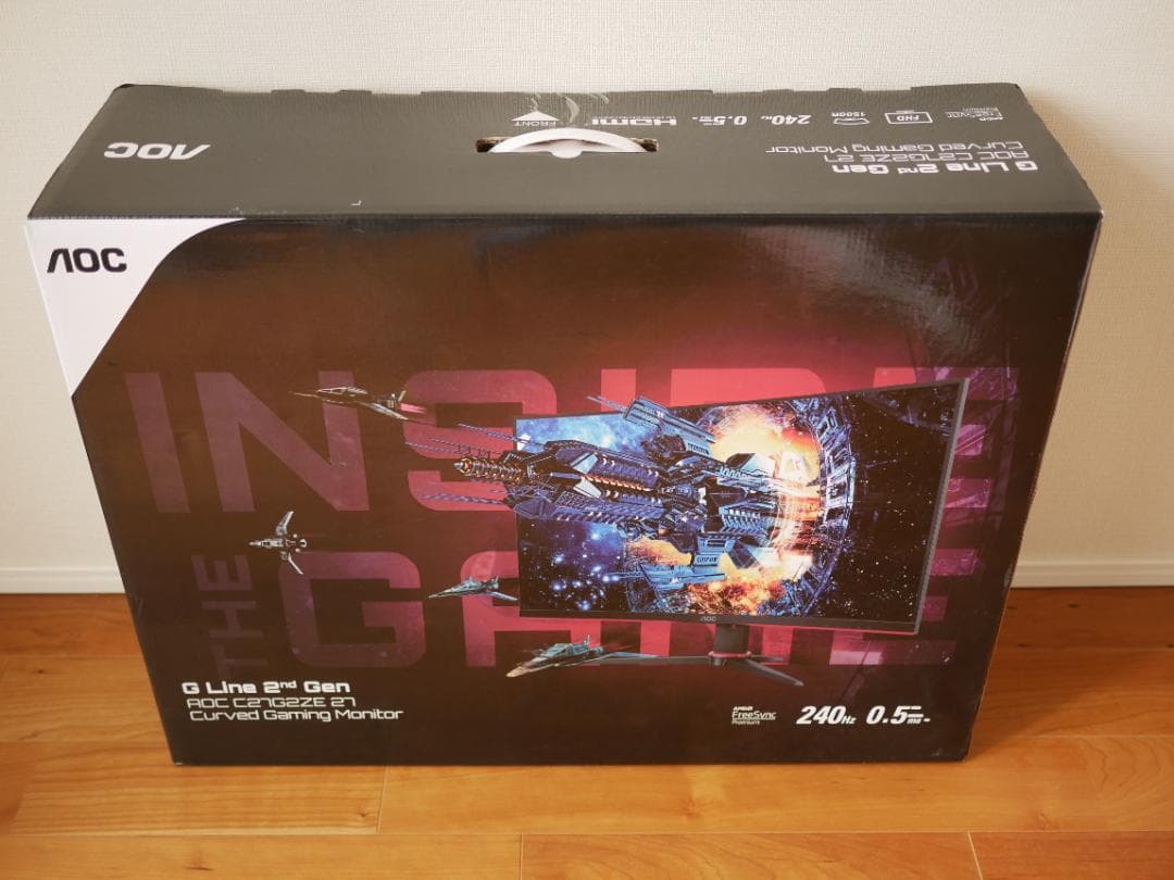 美品 AOC ゲーミングモニター C27G2ZE/11 240Hz/0.5ms