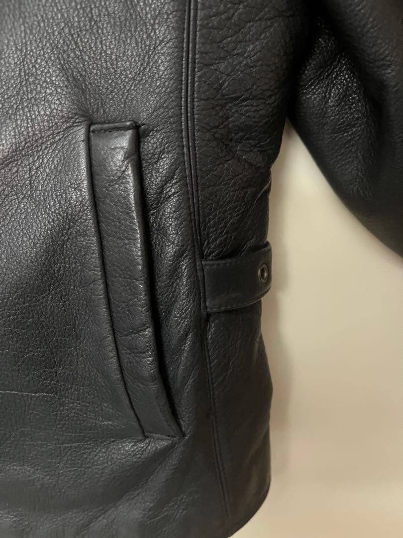 00s Eddie Bauer ジップアップレザージャケット 本革