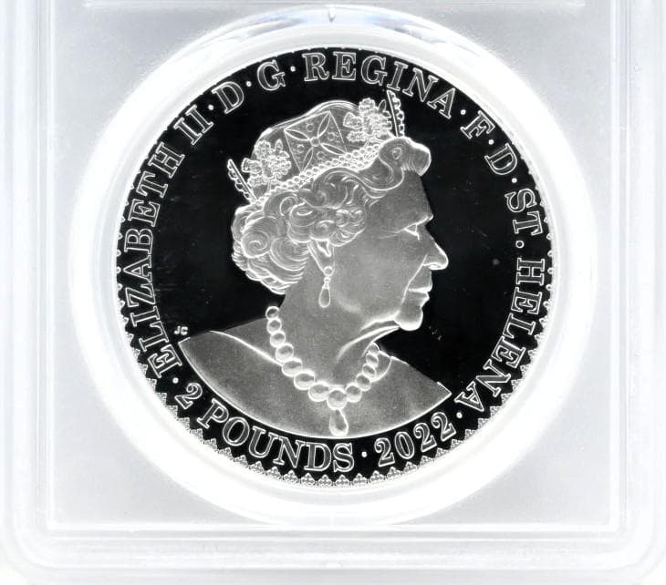 2022エリザベス2世 2oz 銀貨69 ゴチッククラウン ポートレート 165