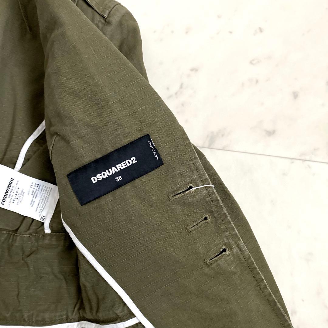 新品タグ付きDSQUARED2 ミリタリージャケット 金ボタン　イタリア製38