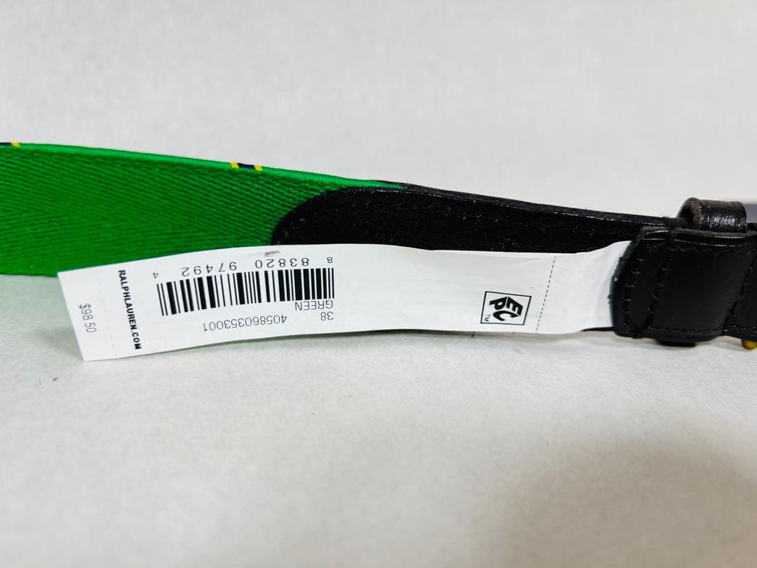 レア USA限定 日本未発売 クマ デザイン ポロ メンズ ベルト 96cm 2