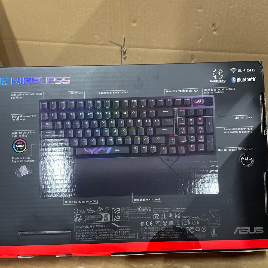 ASUS ゲーミングキーボード ROG Strix Scope II 96