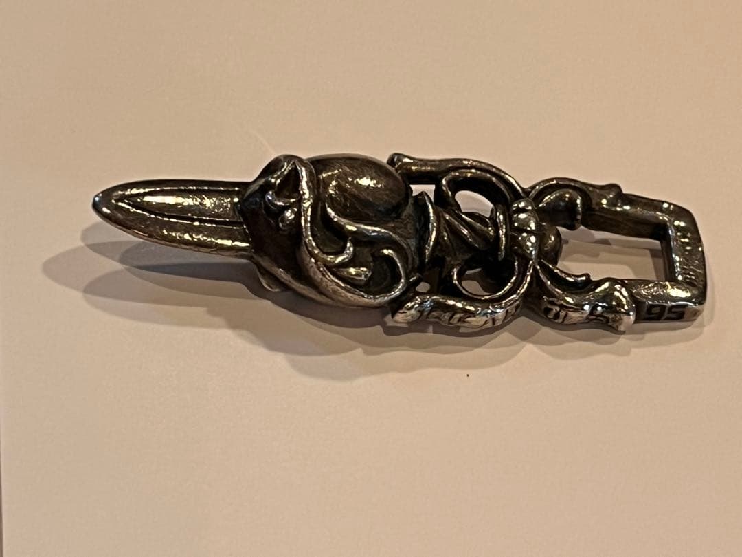 クロムハーツ　ダガー＆ハート　ペンダントトップ　ユーズド