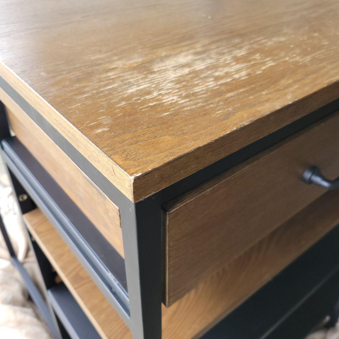 インダストリアル風 LOWYA Clamo カウンターテーブル 幅120cm