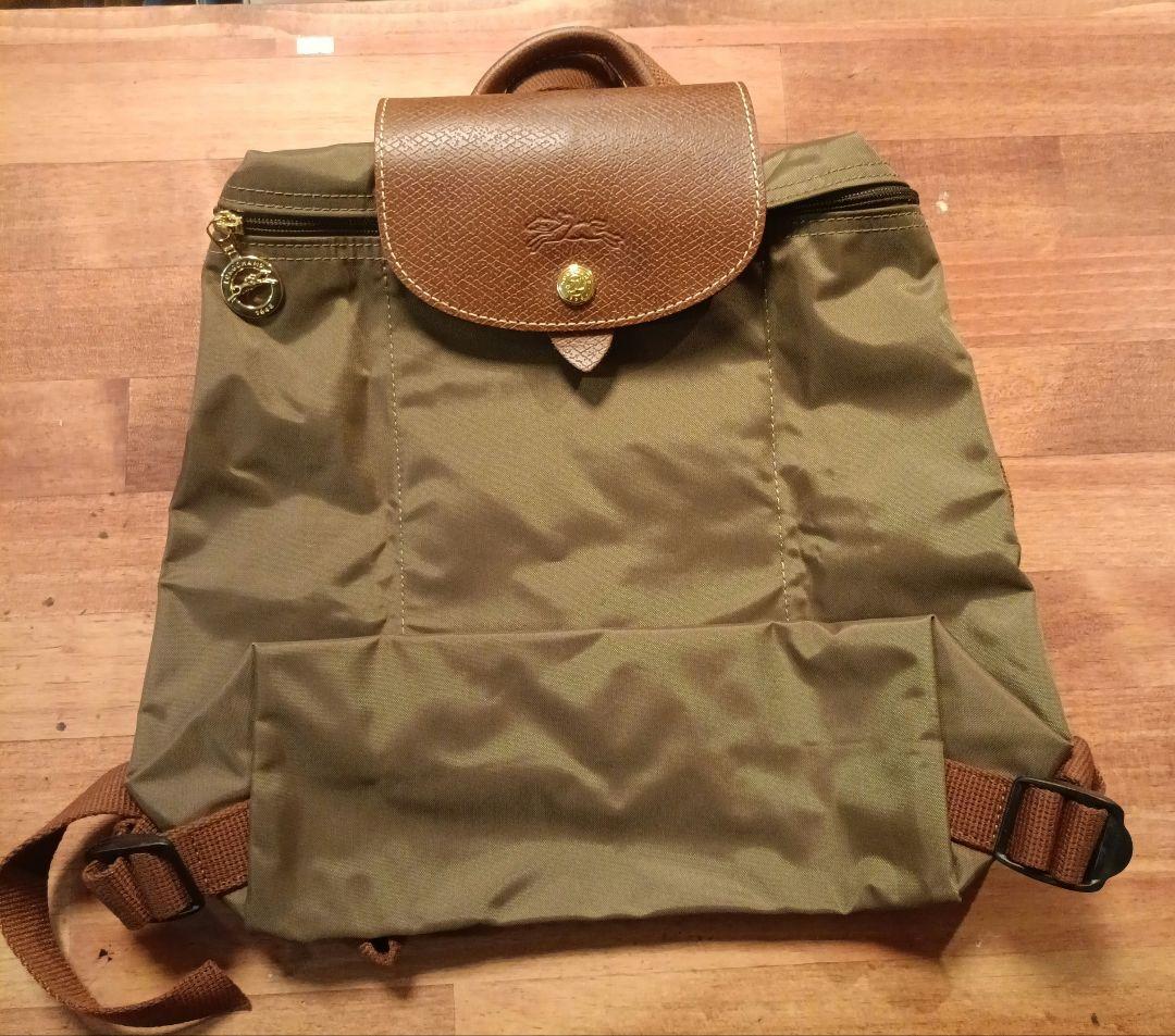 ​【yuna】ロンシャン ル プリアージュ バックパック カーキ