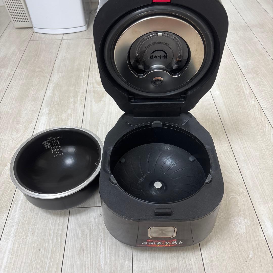 T-fal 炊飯器 遠赤直火炊き 黒