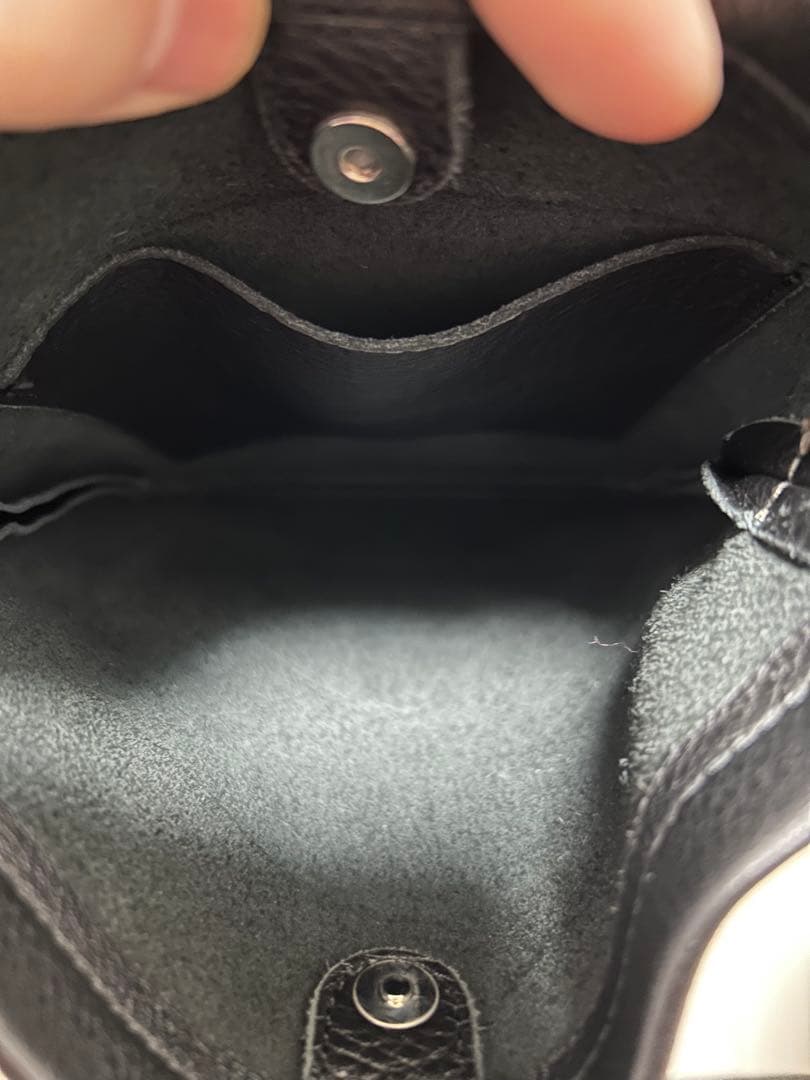 Hender scheme one side belt bag small 黒