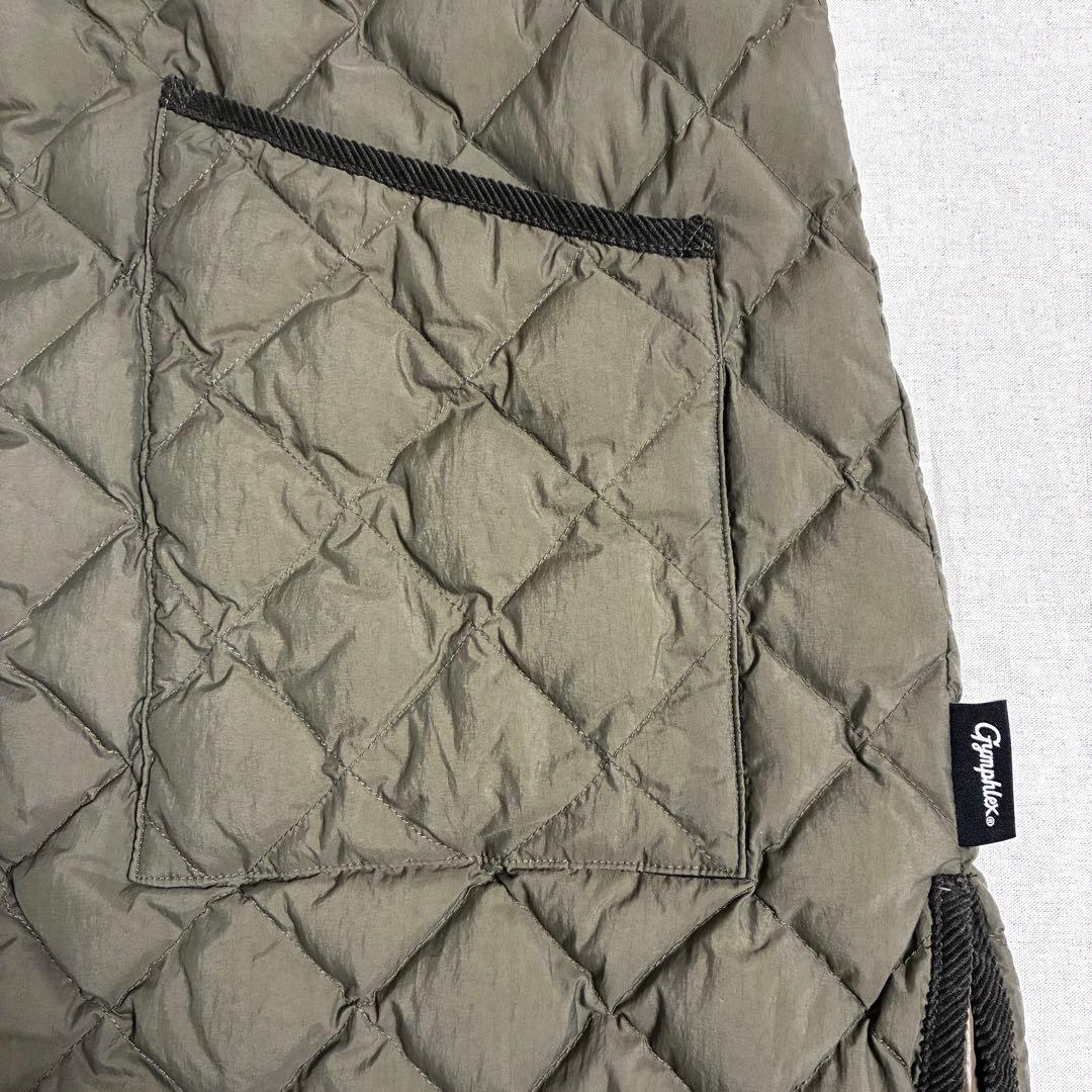 GYMPHLEX ジムフレックス キルトダウンコート サイズ12 オリーブ