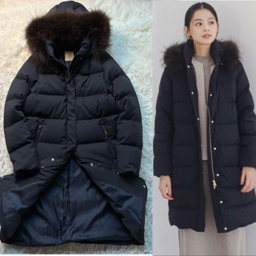 未使用級✨B:MING by BEAMS 河田ダウン ロングファー コート M