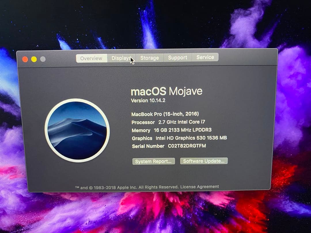 Macbook Pro 15インチ+ スキン　2016