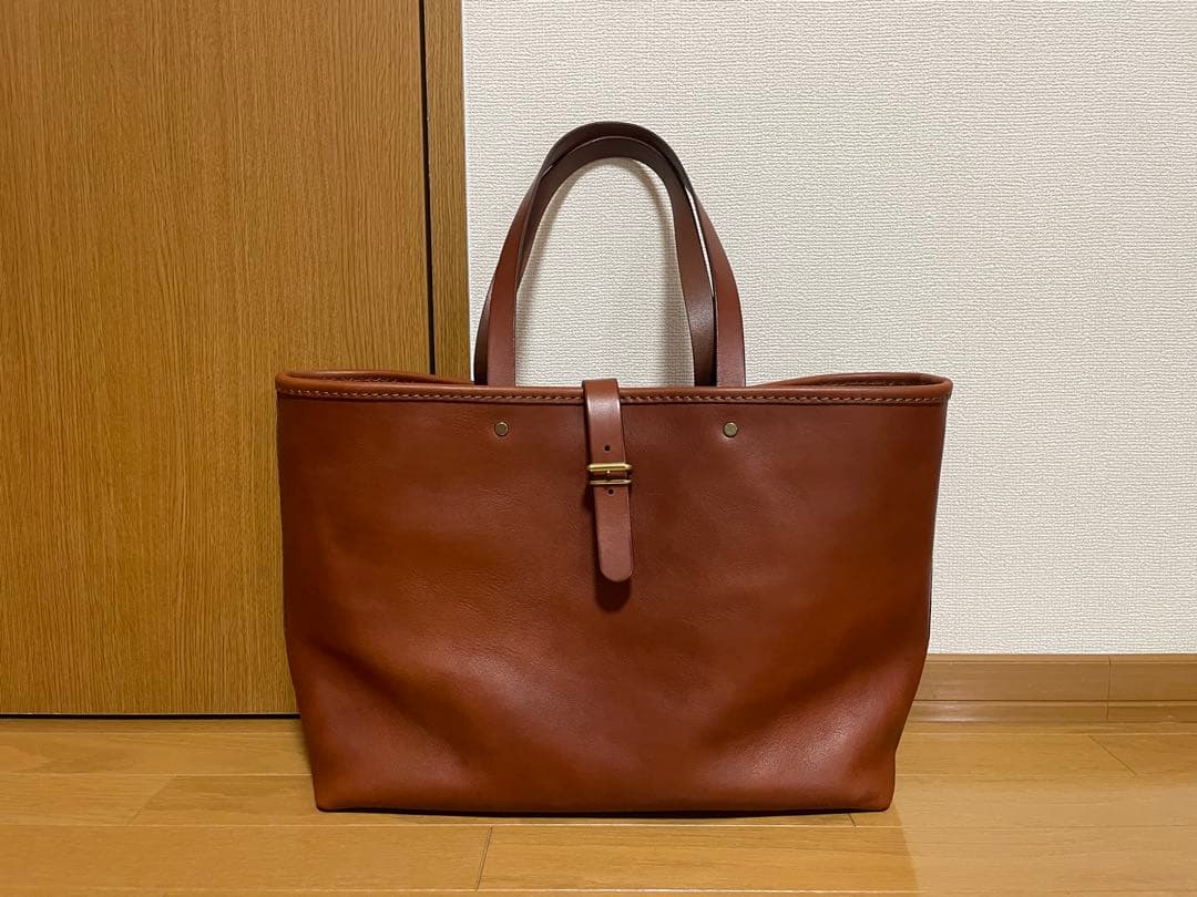 【ほぼ未使用】松重豊×HERZ コラボバッグ 「2in1レザートート」 チョコ色