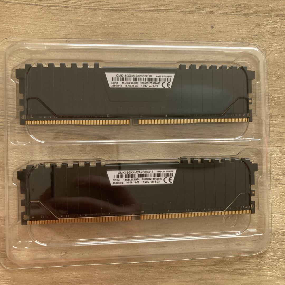 メモリ DDR4 16GB (8GB×2) 2666MHz