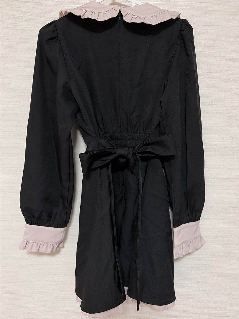 あ*様 pium スクエアフリルリボンドーリーワンピース