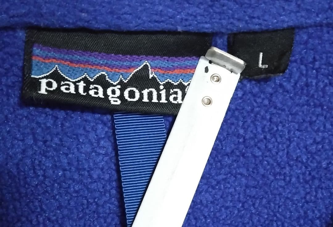 ​【USA製】90s Patagonia シェルドシンチラジャケット L ターコ