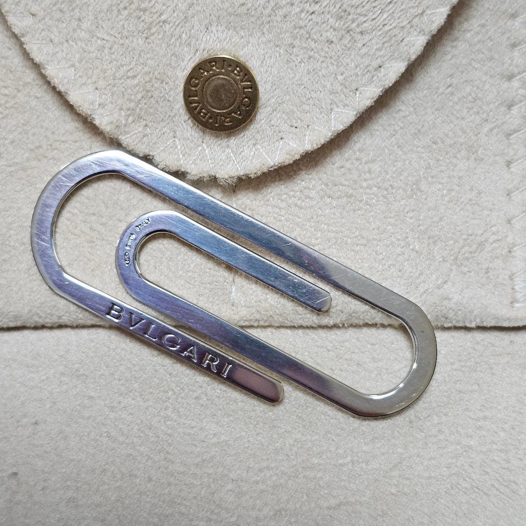 ア*ロ様 BVLGARI シルバー925 マネークリップ