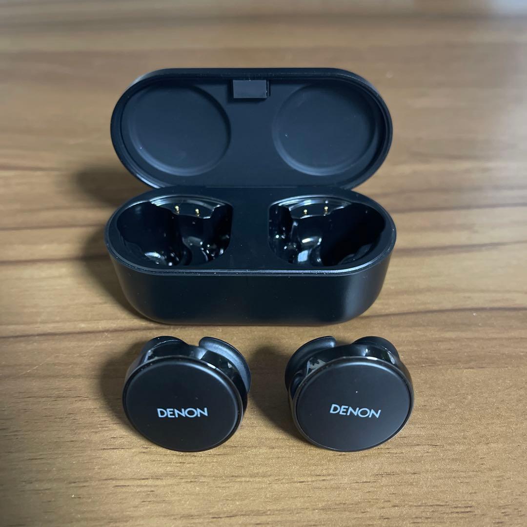 K*2様 DENON PerL Proワイヤレスイヤホン ブラック 充電ケース付