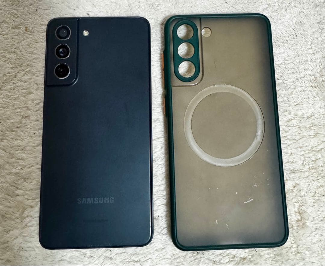 Samsung Galaxy S21 FE 5G ブラック ケース付き