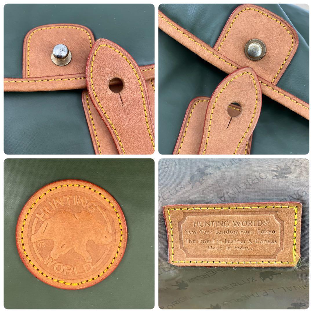 【良品✨】ハンティングワールド メッセンジャーバッグ ショルダー バチュークロス