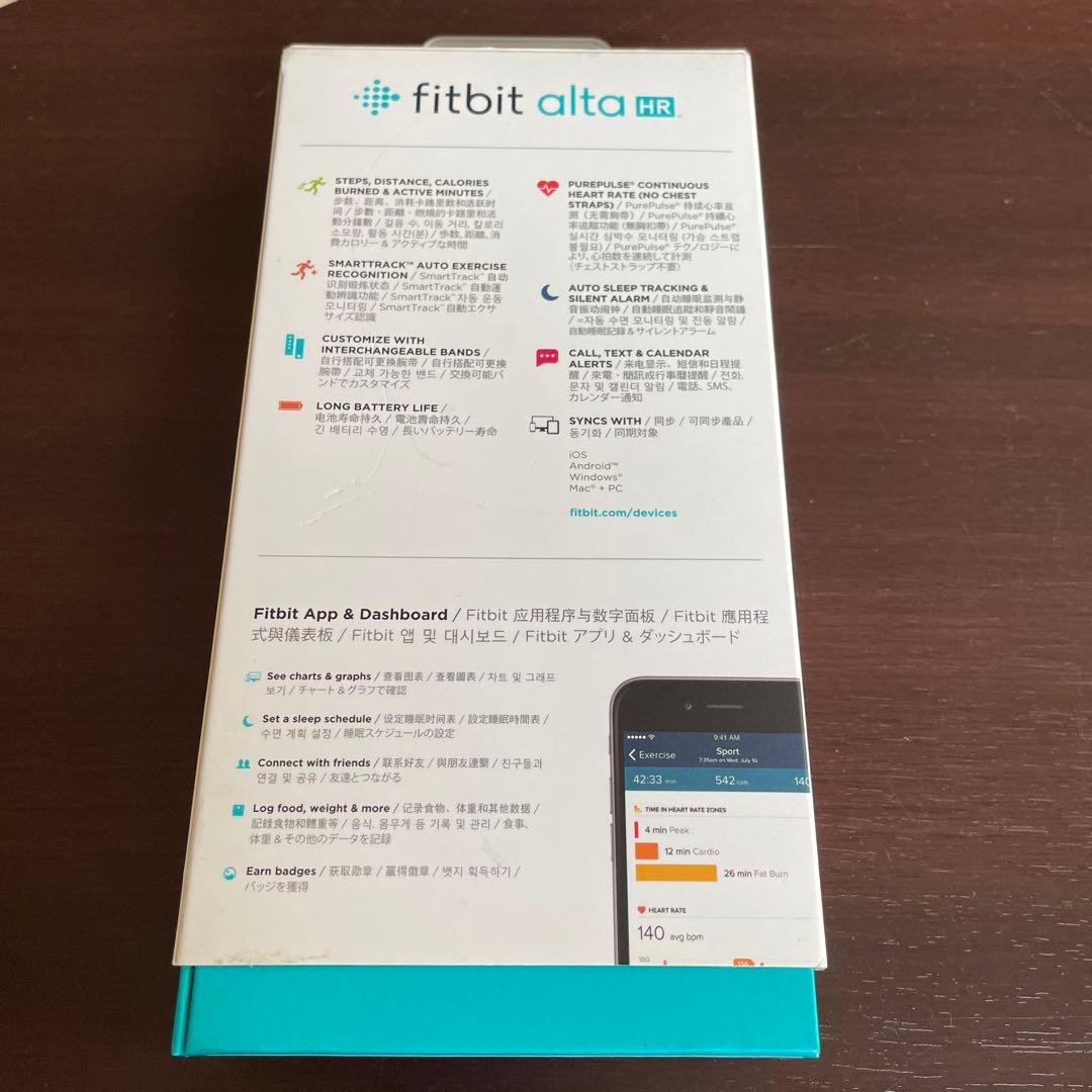 ⭐︎Fitbit alta hr ⭐︎ ブルーグレー　L