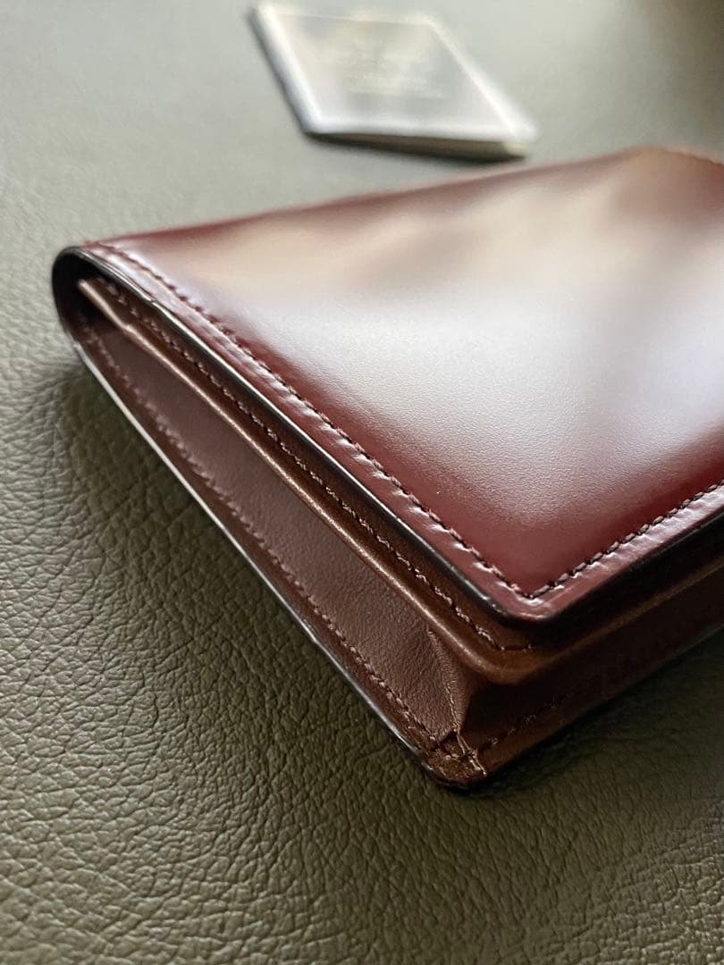 SOMES SADDLE ソメスサドル　コードバン　名刺入れ　ダークブラウン