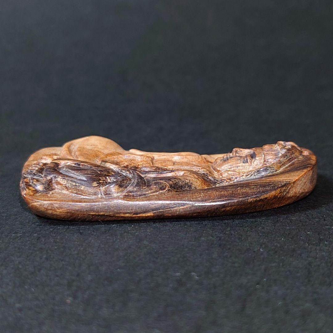 最高品質 天然沈香 彫物 観音細工 約9.1g ネックレストップ 香木